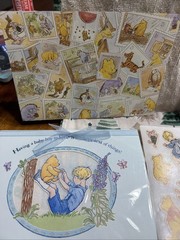 Large Lot Of Classic Winnie The Pooh Stickers And Cards Vintage Hallmark Disney