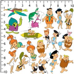 THE FLINTSTONES VARIETY DIE CUT VINYL 50 CT STICKER PACK