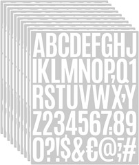 10 Sheets 500 Pcs Vinyl Letter Stickers, 2 Inch Self-Adhesive Alphabet Numbers S