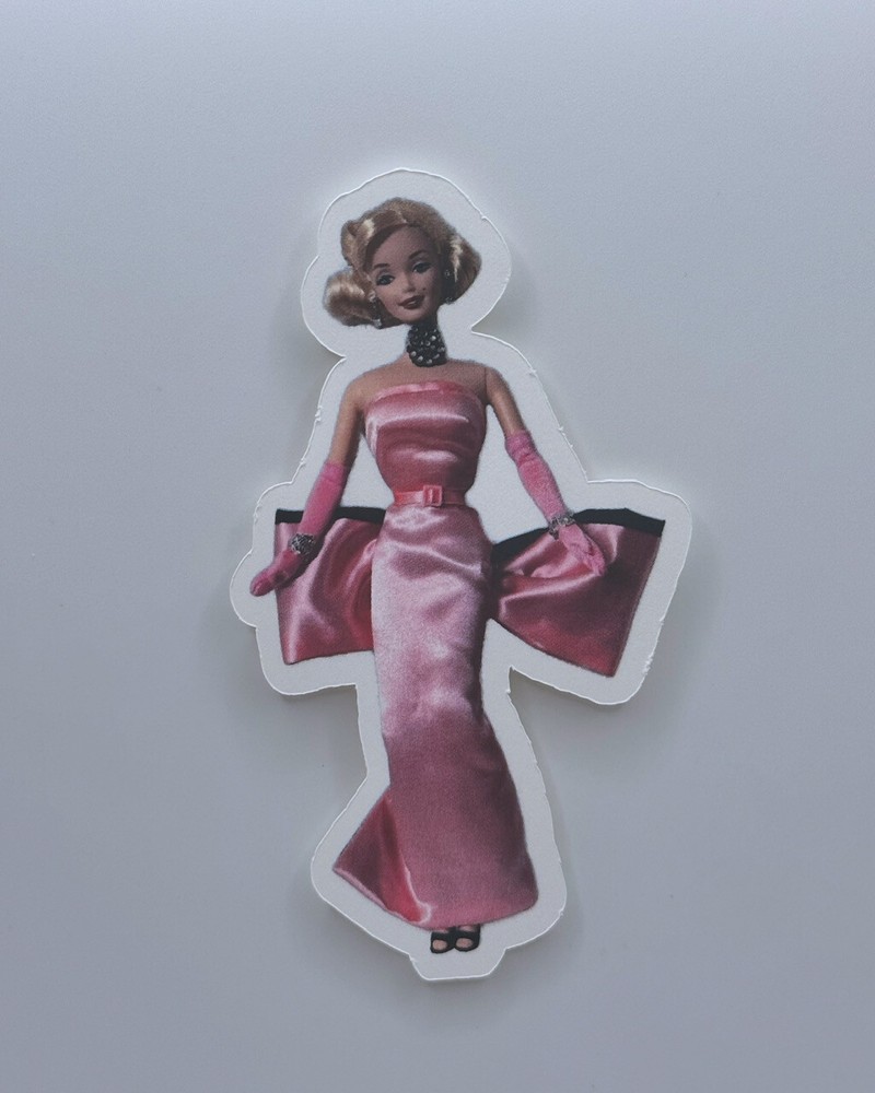 Brand New Marilyn Monroe Inspired Barbie Doll 1.75″ by 3.5″ Sticker