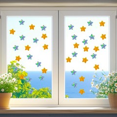 1000 PCS Holographic Star Stickers 1 inch Adhesive Glitter Foil Metallic Stic…