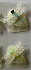 VELLUM DRAGONFLY PHOTO CORNER Dimensional Stickers (12pc)Bug•Garden•Card Making