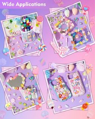 120 Pcs Cute Candy Slime Charms Kawaii Flatback Resin Charms for DIY Phone Case
