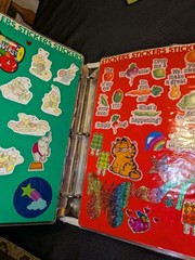Vintage 1980s Sticker Book Album Lisa Frank Gremlins Strawberry Shortcake Etc