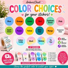 40 CUSTOM BUSINESS STICKERS SEALS LABELS 2″ ROUND WATERPROOF THANK YOU YOUR WAY