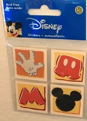 Sandylion Essentials Disney Stckrs – 1 LOT of 7 Asst Designs (26 eaches)