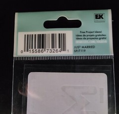 Jolee’s Boutique JUST MARRIED Scrapbooking Stickers Title – License Plate – XOXO