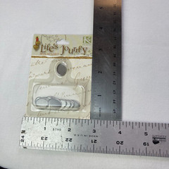 Life’s Journey K & Co. Metal Embellishments Silver Oval & Round Frame Ups