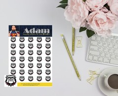 University of Georgia Billdogs College Planner or Reminder Stickers