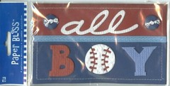 All Boy Child Son Grandson Baby Baseball Nephew Play Paper Bliss Title Stickers