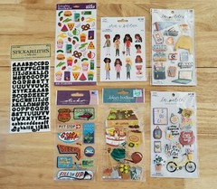 Lot Of 7 New Stickers for Scrapbooking & Crafts Gifts College Road Trip Summer