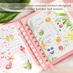 Slapaflife Planner Stickers (24 Page, 1000+ Stickers, Multicolor, Multicolor