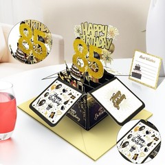 Joycard 85th Birthday Card, 85th Birthday Decorations for Women Men, Happy Bi…