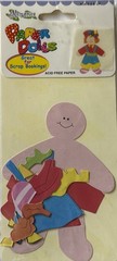 GIRL PAPER DOLL Die-Cut Set(13pc)Memories•Dress-Up •Cloth Lady•Hat•Card Making•