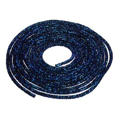 5 Yard 6mm Glitter Sequins Rope Sequins Rhinestone Cord Glitter Black