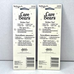 2 Packs of CARE BEARS STICKERS (2006) by Stickety-Doo-Da, total of SIX sheets!