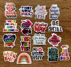 Stickers Motivational Quote Skateboard Vinyl Laptop Luggage Decal Flask Fun 50pc