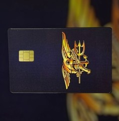 USN NAVY EAGLE TRIDENT US FLAG CREDIT DEBIT CARD CUSTOM SKIN STICKER CHIP 1PC