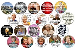 Bottle Cap Images (25mm) 1″ Precut ~ Classic Golden Girls inspired {set 2}