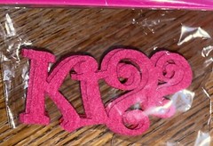 Brother Sister Design Studio Valentine Craft Word Glitter Kiss Hugs Love Sticker