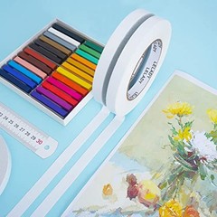 LELADY Double Sided Tape 4 Rolls 1/2 Inch x 40 Yards Adhesive Craft Office Tape