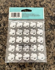 Jolee’s Boutique BLUE Glitter PACIFIER Dimensional Stickers 25 Pieces Bling