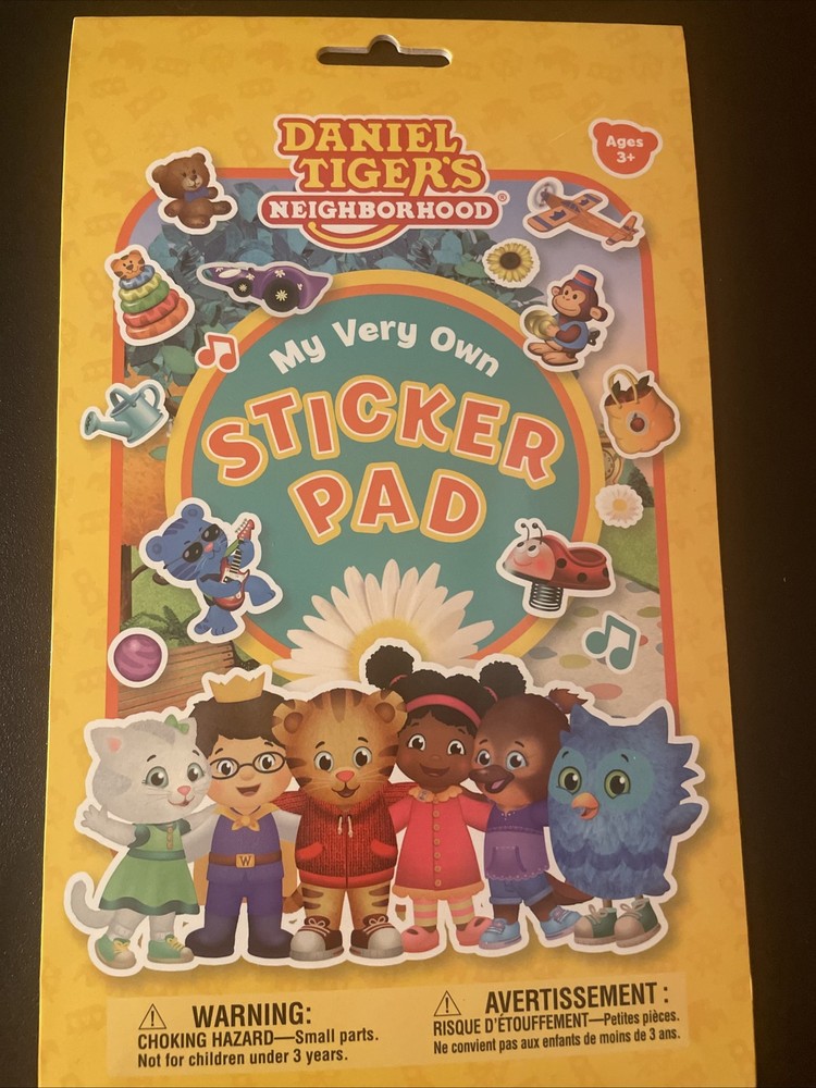 DANIEL TIGER’S NEIGHBORHOOD FAMILY 4 STICKER SHEETS New Stickers