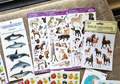Large Lot Of Scrapbook Stickers Journals 22 Pkgs & 27 Sheets