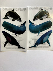 Lot of 2 Modules WHALE Photoessence Metallic Stickers Mrs. Grossmans 6 Stickers