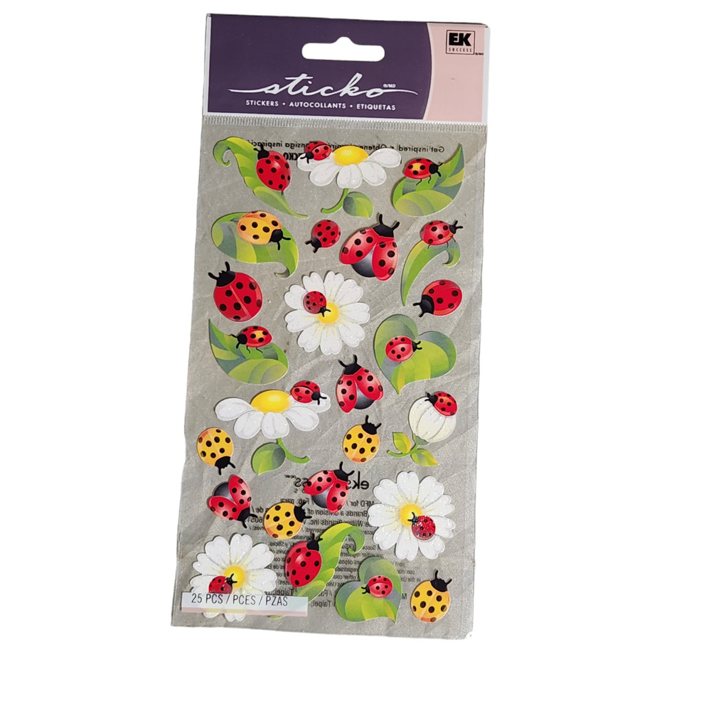 EK Success Sticko Ladybugs Stickers 25 Pcs SPCLS161