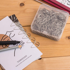 300 Pieces Silver Cute Paper Clips Smooth Stainless Steel Drop-Shaped Wire Small