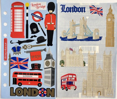 Stickopotamus London Travel Destination Binder Sticker: England Great Britain UK