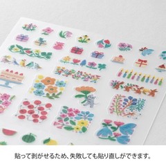 MIDORI Stickers for Planners, Margins, Floral Pattern, 82741006