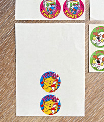 Vintage 80s TREND Scratch & Sniff Sticker Lot of 32 Thanksgiving Cat Mouse Dog