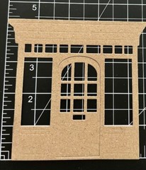 Storefront Die Cuts * Set of 12 * Black, White or Kraft Cardstock * Fun Design!
