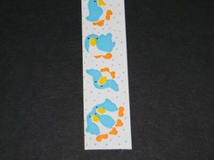 Vintage Toots 1982 BLUEBIRDS Sticker Strip by Cardesign #MUS 138 Blue Bird