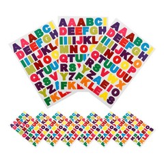 10 Sheet Colorful Letter Stickers Alphabet Stickers Small Letter Stickers