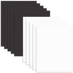 10 Pack 11×17 Black White Uncut Mat Boards White Core Bevel DIY Picture Framing