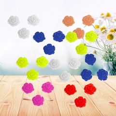 50 Pcs Scrapbook Supplies Crafting Materials Small Flowers for Scrapbooking