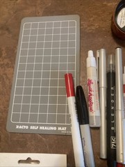 Large Crafting Scrapbooking Supply Lot Ink Pens Stamp Stylus Tool Punches Flock