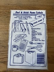 Vintage 1990 Peel & Stick Name FUN Labels Stickers Personalized Michelle USA