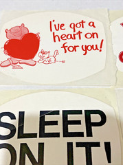 1980’s Vintage Stickers I’ve Got A Heart On For You – Unknown Brand – Collection