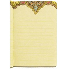 Punch Studio Pocket Journal Notebook, Geometric Pattern, Turquoise Blue