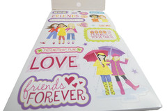 American Girl Crafts Pad 476 Stickers Girls Animals Words Multicolor Designs