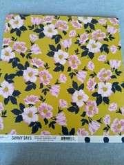 19 Sheets Floral/Polka Dot Maggie Holms Sunny Day 12×12 – Scrapbook, Craft