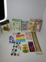 Scrapbook Stickers Crafts Cardmaking 11 Sheets Jolee’s Dimensional Borders Shiny