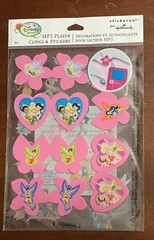 Hallmark Stickeroni Stickers~Disney Lot of 8 sheets~Tinker Bell MP3 Sticker Kit