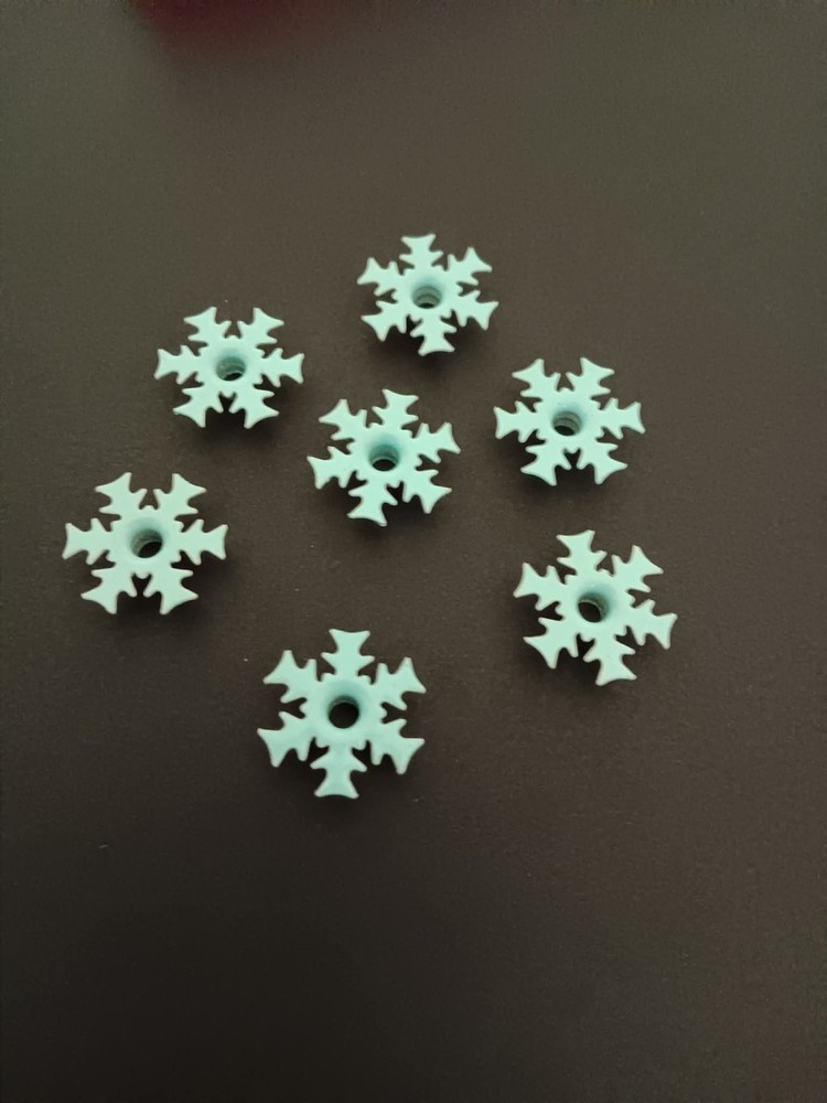 12 SNOWFLAKE EYELETS BLUE ( 3/16»)