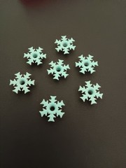 12 SNOWFLAKE EYELETS BLUE ( 3/16»)