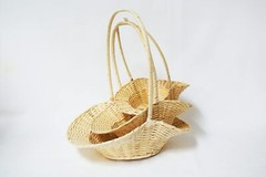 3 PC Oval Bamboo Baskets 4″ 5″ 6″ 7″ 8″ 10″ 12″ 14″ 16″ 18″ for Wedding